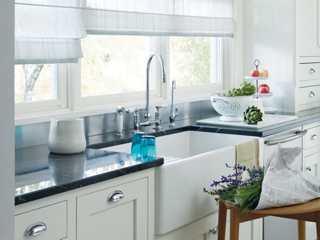 For your kitchen: Hunter Douglas roman shades